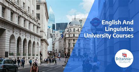 Uk University Courses — English And Linguistics