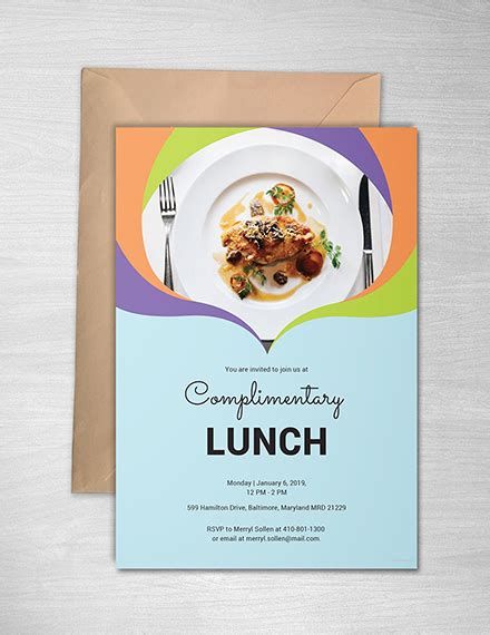 10 Free Invitation Lunch Templates Download Ready Made