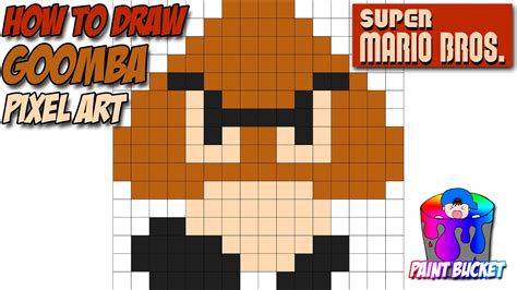 How To Draw A Goomba Super Mario Bros Youtube