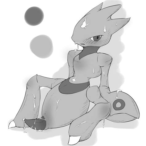 Rule 34 Blush Cum Feral Male Male Only Monochrome Nude Penis Pokemon Scizor Sitting Solo Tagme