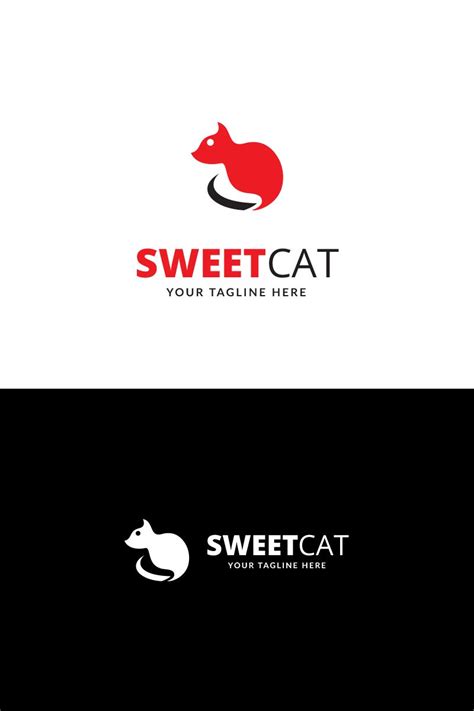 Sweet Cat Logo Template, #Cat #Sweet #Template #Logo #Logo | Cat logo ...