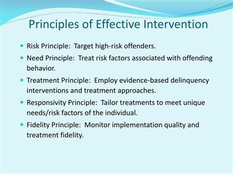 principles of effective intervention