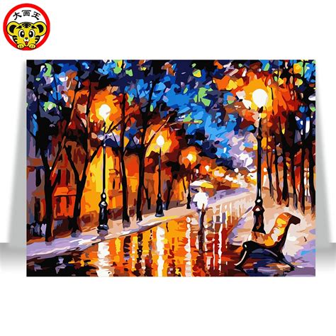 Frameless Picture Painting By Numbers Diy Oil Painting On Canvas Home