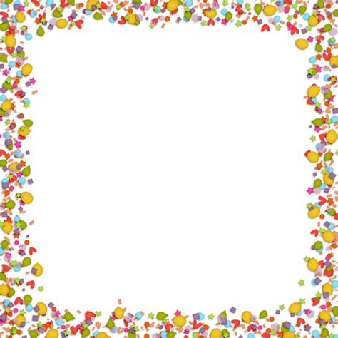 Confetti Border Png Background Image Png Arts