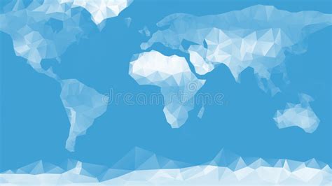 Blue World Map Background Stock Vector Image 43240869