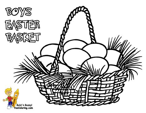 Then grab your crayons and let's get down to coloring. Handsome Easter Basket Coloring Pages | Free | Easter Coloring