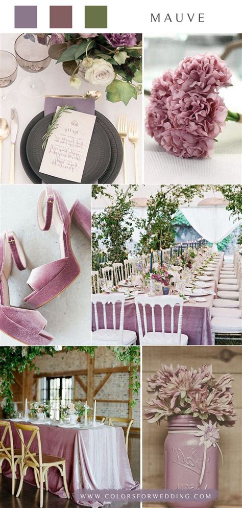 10 Mauve Wedding Color Palettes For Fall And Winter Weddings
