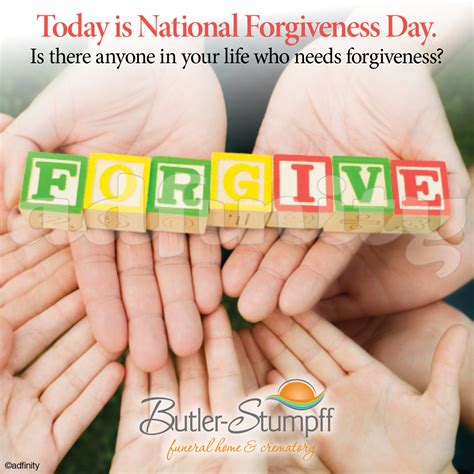 Today Is National Forgiveness Day Adfinity