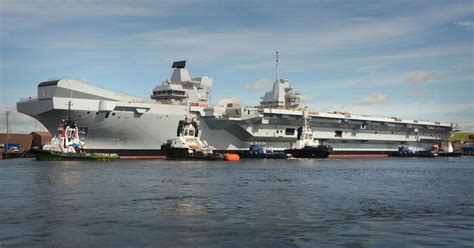 Largest Warship Ever Built In The Uk Successfully Floated At Rosyth