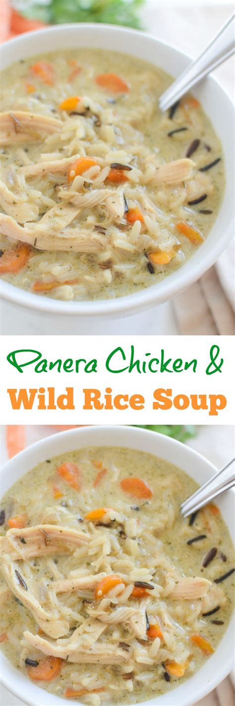 Bring to a boil, then stir in rice. Panera Chicken and Wild Rice Soup in 2020 | Wild rice soup ...