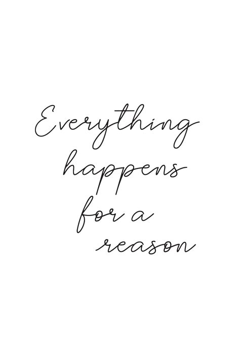 Everything Happens For A Reason Poster Artdesign