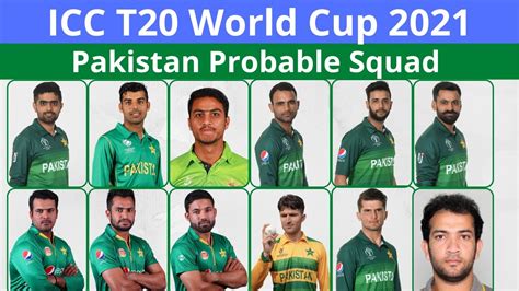 Pakistan Probable Squad For Icc T20 World Cup 2021 Pakistan Probable