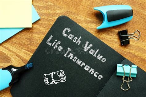 Business Concept Meaning Cash Value Life Insurance With Sign On The