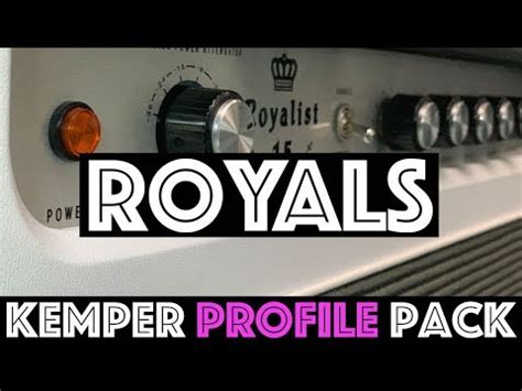 Royals Kemper Profile Pack - YouTube