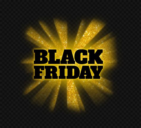 Hd Beautiful Black Friday Gold Glitter Logo Png Citypng