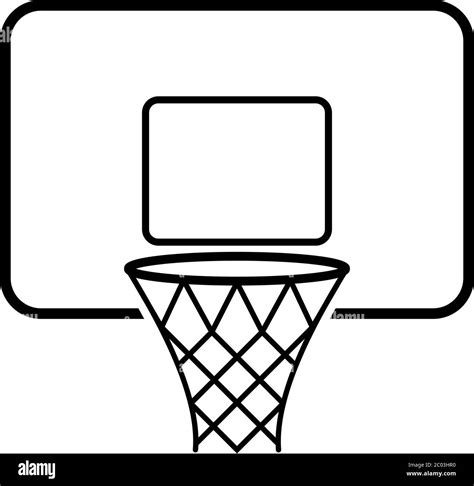 Basketball Net Icon Basketball Net Board Vector Illustration Stock