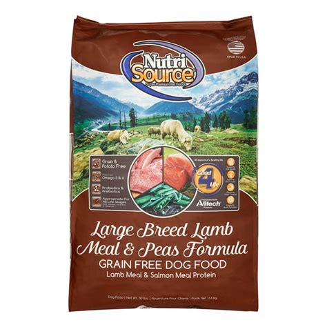 NutriSource Grain-Free Large Breed Lamb Meal & Peas Formula Dry Dog