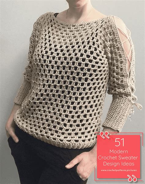 51 Crochet Modern Sweater Designs In Different Models 1 Crochet