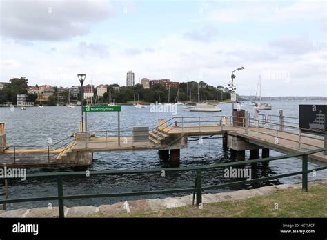 North Sydney Wharf On Sydneys Lower North Shore Stock Photo Alamy