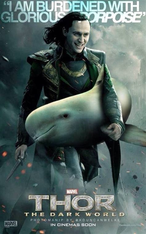 'loki' releases glorious new poster. Loki Humor: Glorious Porpoise Poster - EatLoveRead.me