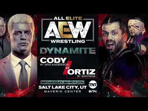 Check spelling or type a new query. AEW Dynamite Match Card Tonight 3/11 - YouTube