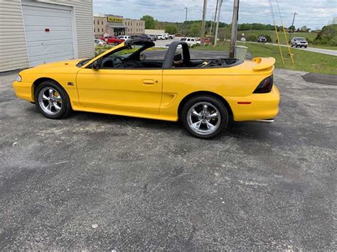 4th Gen Yellow 1995 Ford Mustang Gt Convertible V8 For Sale