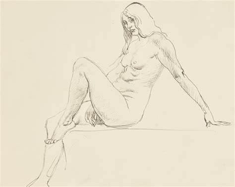 AUGUSTUS JOHN R A SEATED FEMALE NUDE Made In Britain 2020