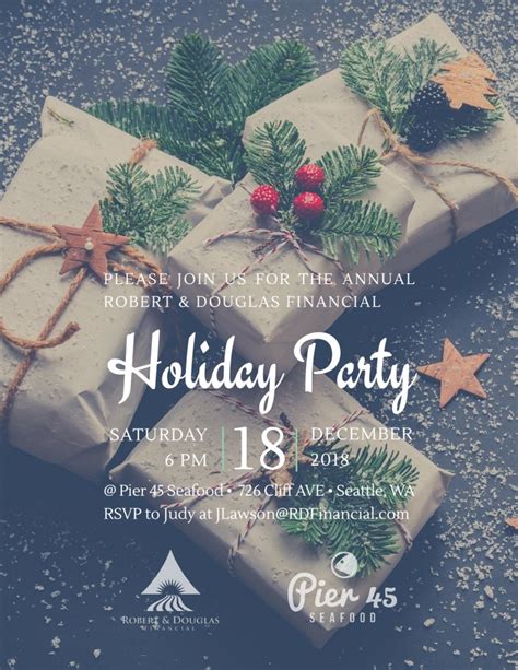 Free Printable Christmas Party Flyer Template