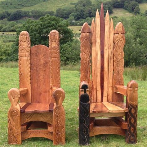 Viking Chair Medieval Furniture Handmade Chair Vikings