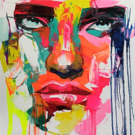 Amazing Graffiti Portrait Painting By Francoise Nielly Inspiration