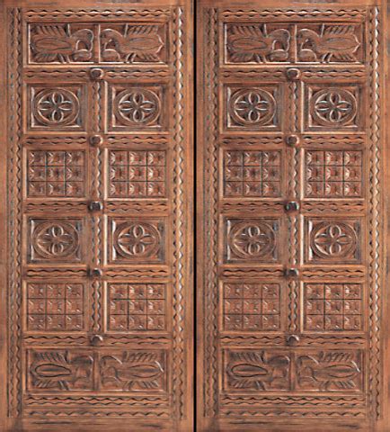 Modern guest house front elevation. Indian Style Hand Carved Mahogany Prehung Double Door ...