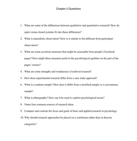 Example of chapter 5 qualitative / sample chapter 4 quantitative dissertation proposals. Solved: Chapter 2 Questions 1. What Are Some Of The Differ ...