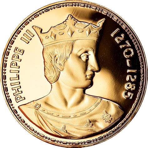 France Medal Les Rois De France Philippe Iii History Vermeil