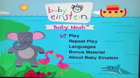 Baby Einstein Baby Noah Dvd Menu Youtube