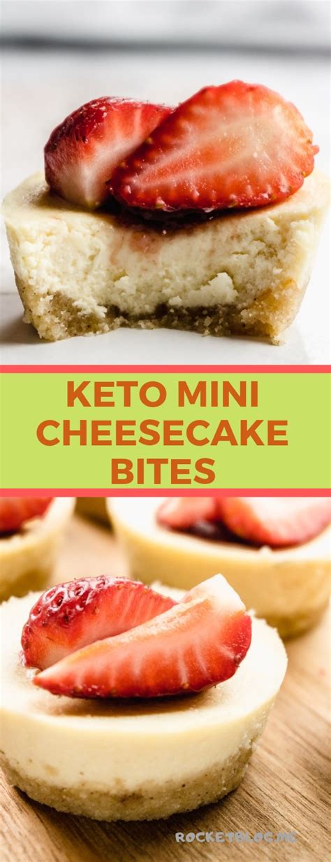 The cheesecake is really good but the chocolate ganache just takes it to new heights. KETO MINI CHEESECAKE BITES - Foods for healthy diets