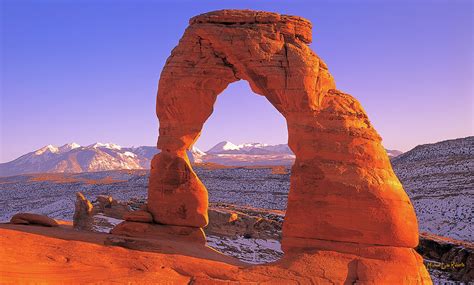 Delicate Arch Landscape Delicate Arch Arches National Park Utah