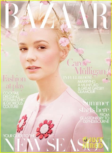 Carey Mulligan Covers Harpers Bazaar Uk June 2013