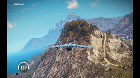Just Cause 3 Cargo Plane And Tank Stunt In Air Youtube
