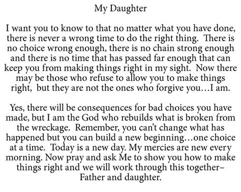 She looks up to you for advice and encouragement. 77 best Letters From The Father images on Pinterest