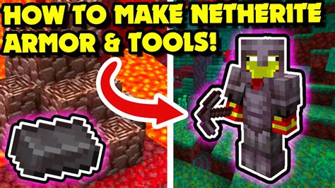 How To Make Netherite Armor And Tools In Minecraft 116 119 Minecraft