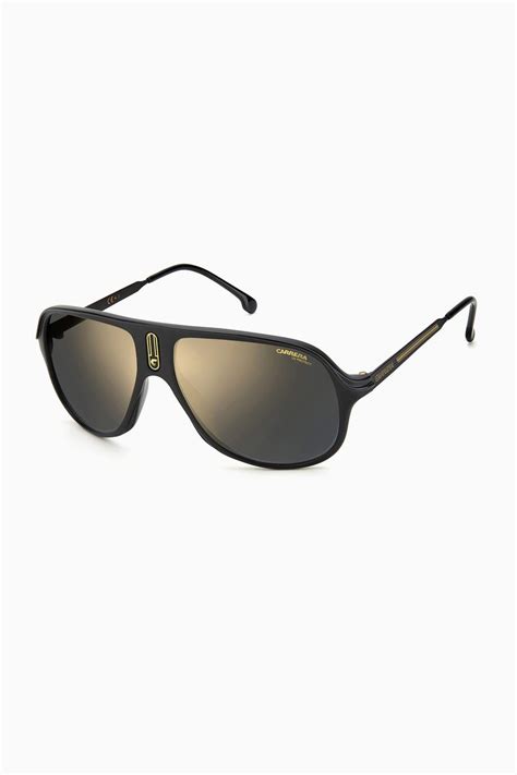 Shop Carrera Black Safari 65 Aviator Sunglasses In Optyl® For Men Ounass Saudi