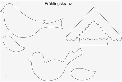 Vogel Vorlage Zum Ausschneiden Neu Türkranz Basteln Basteln | Vorlage Ideen