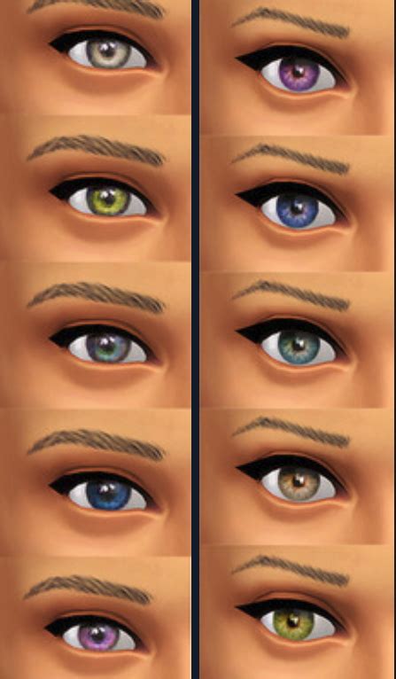 Seventhecho Default Replacements For New Eye Colors Sims 4 Downloads