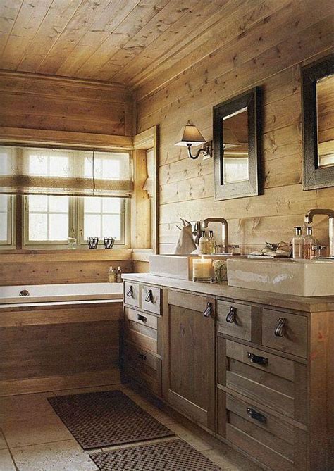 Or perhaps you could line up a bathroom next to (or above) the kitchen. Nature-Inspired Rusic Bathroom Design Guide with Photos ...