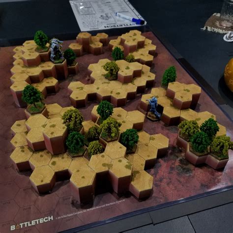 3d Printable Hex Map Hills Battletech Desert 3 By C W