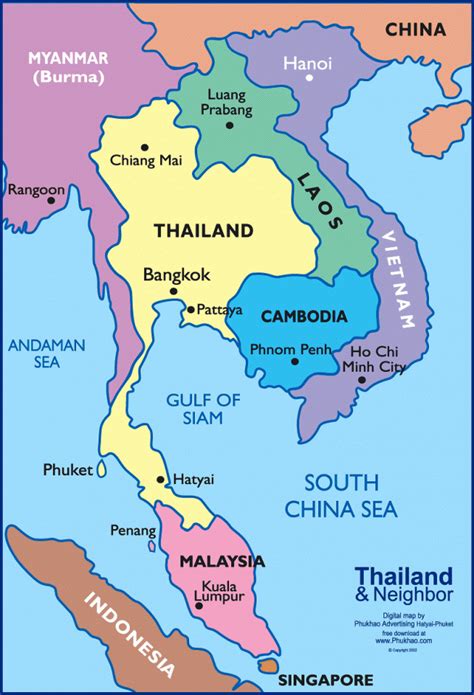 East malaysia (sabah) and brunei share the island of borneo with. Fun Facts About Thailand