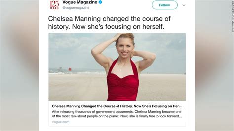 Chelsea Manning photographed by Annie Leibovitz for Vogue