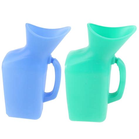 Pack Of 2 Male Female Urine Bottle Portable Bed Urinal For Old