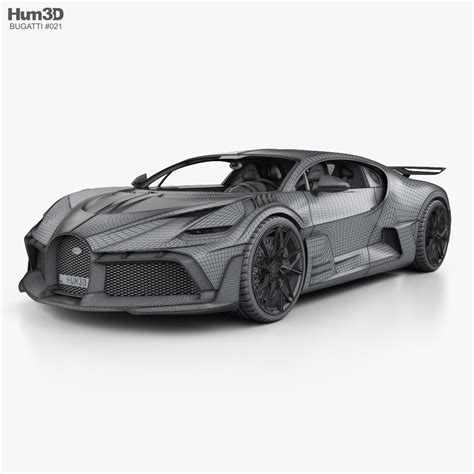 Bugatti Divo з детальним інтерєром 2020 3D модель Автомобілi на 3DModels