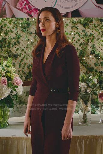 Abigails Burgundy Wrap Dress On Good Witch Tv Outfits